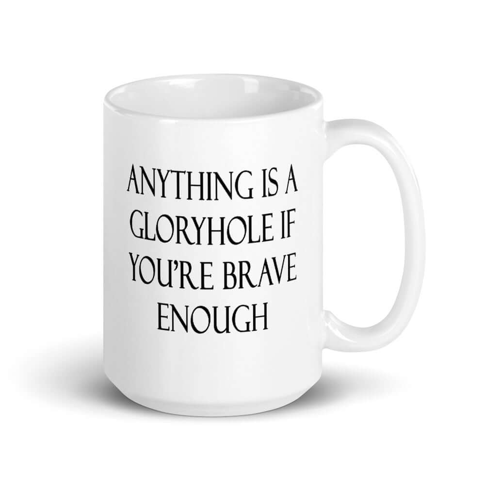 Funny gloryhole sexual humor inappropriate jokes coffee mug