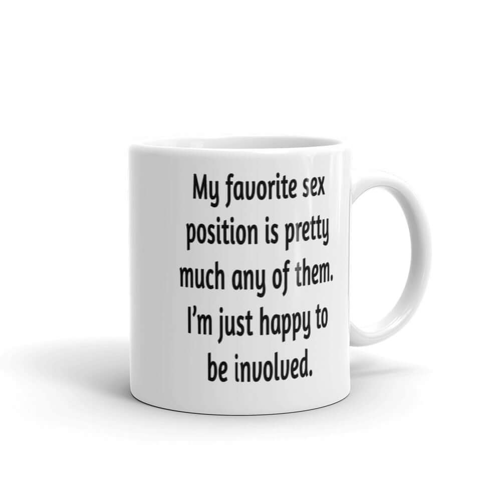 Funny sex position joke mug