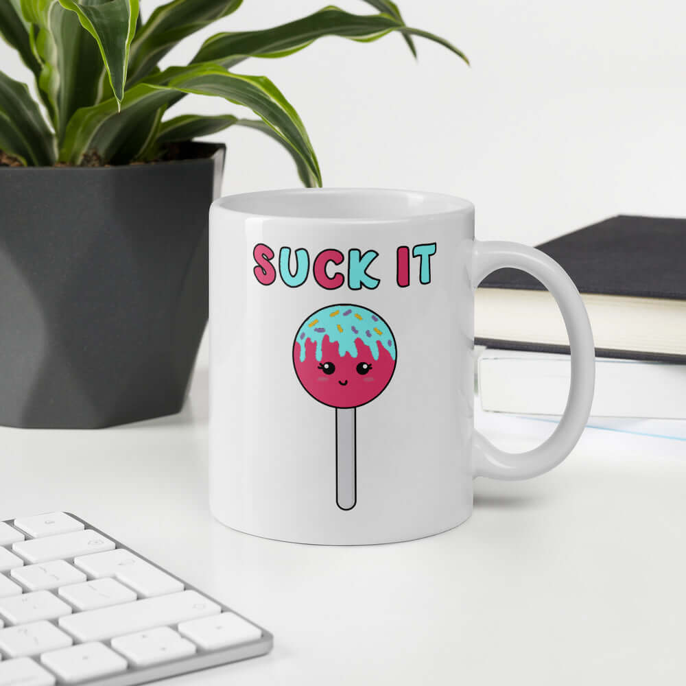 Suck it kawaii lollipop cute mug