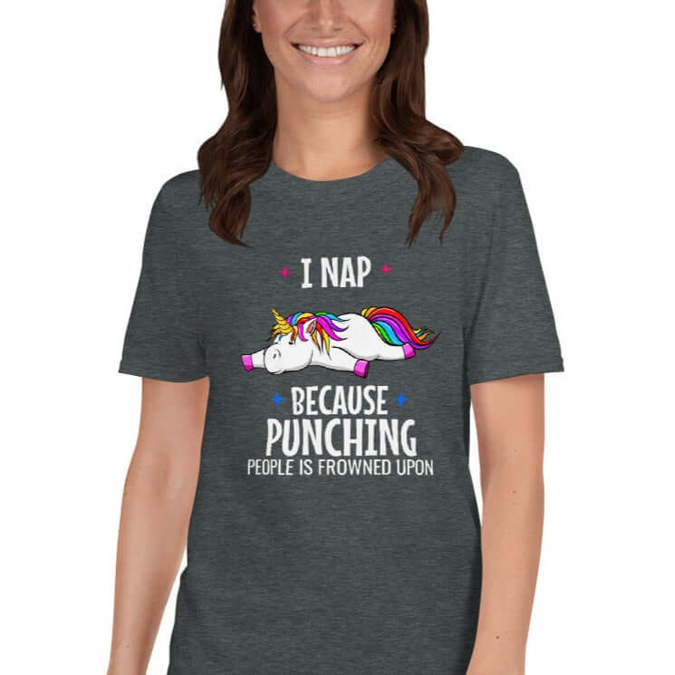 napping unicorn tshirt