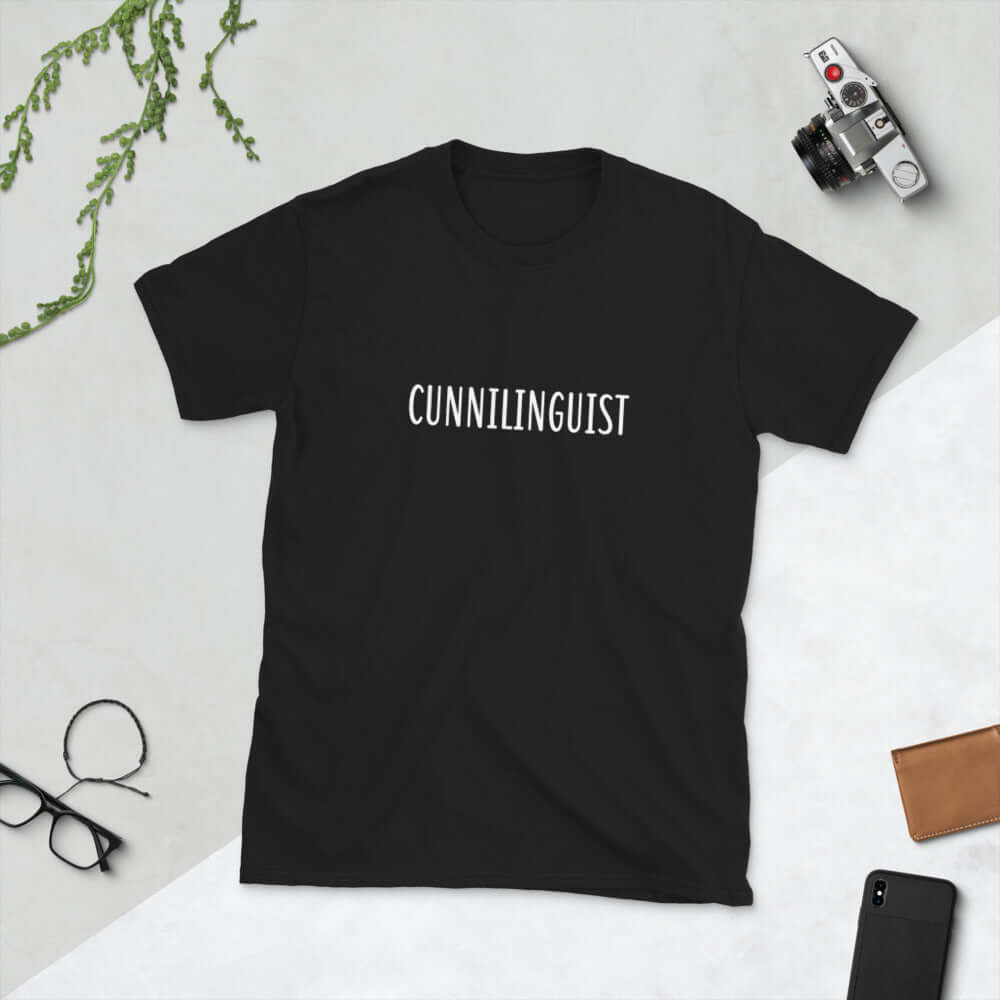 Cunnilinguist  t-shirt. Oral sex shirt.