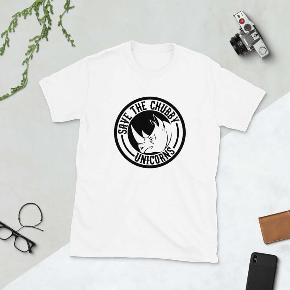 Save the chubby unicorns rhinoceros T-shirt