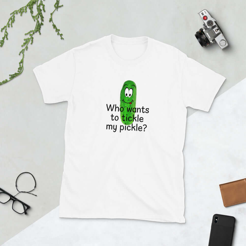 Who wants to tickle my pickle funny T-shirt