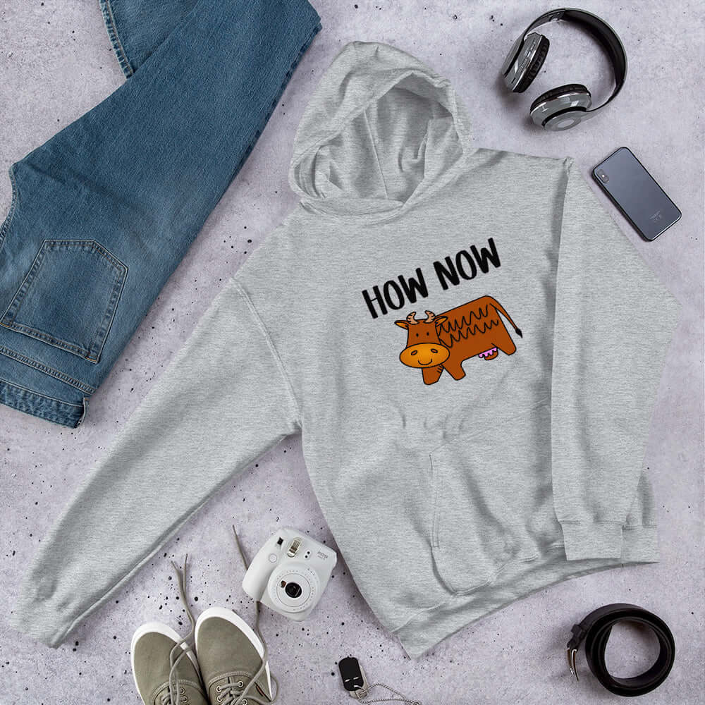 Funny how now brown cow hoodie