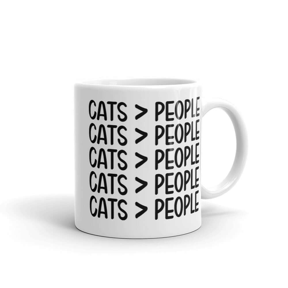 Cats are greater than people mug