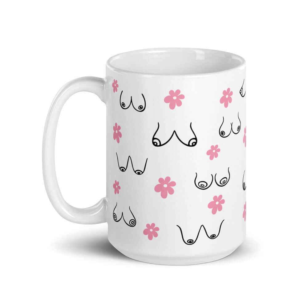 Boobs everywhere ceramic mug