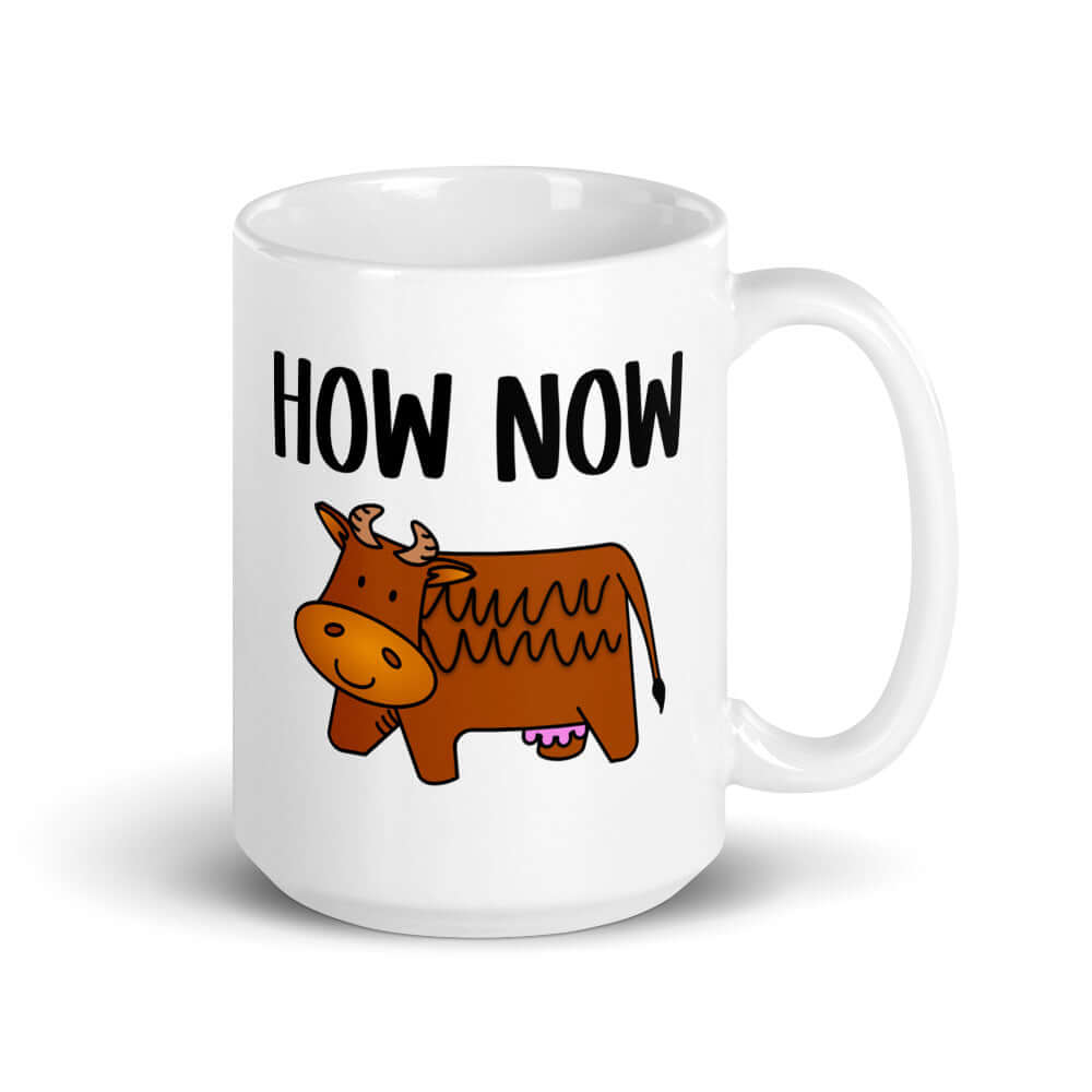 How now brown cow funny mug