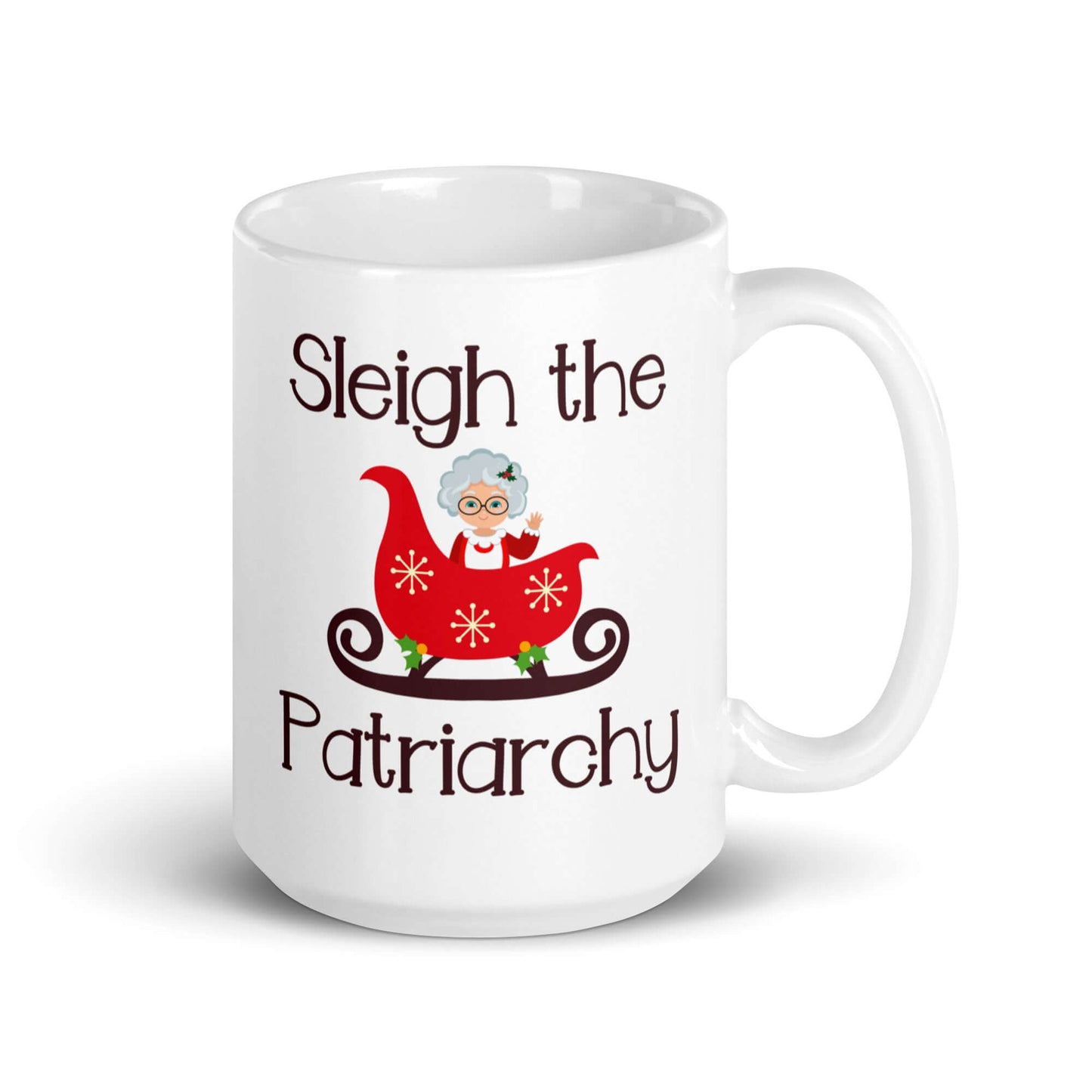 Sleigh the patriarchy ceramic mug