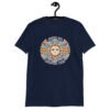 Navy blue t-shirt with a sun graphic and the text 'Have an awful day' printed on the front.