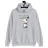 Sport grey hoodie sweatshirt with an image of an angry bunny and the text 'No talk me I angy' printed on the front.