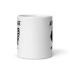 White ceramic mug with image of a rooster and the word 'Average' printed on both sides.