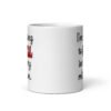 White ceramic mug with the text 'I'm going to hell in every religion' printed on both sides.