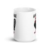 White ceramic mug with image of a rooster and the word 'Average' printed on both sides.