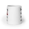 White ceramic mug with the text 'I'm going to hell in every religion' printed on both sides.