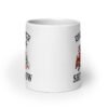 White ceramic coffee mug with a circus theme graphic and the text 'Ringmaster of the Shitshow' printed on both sides.