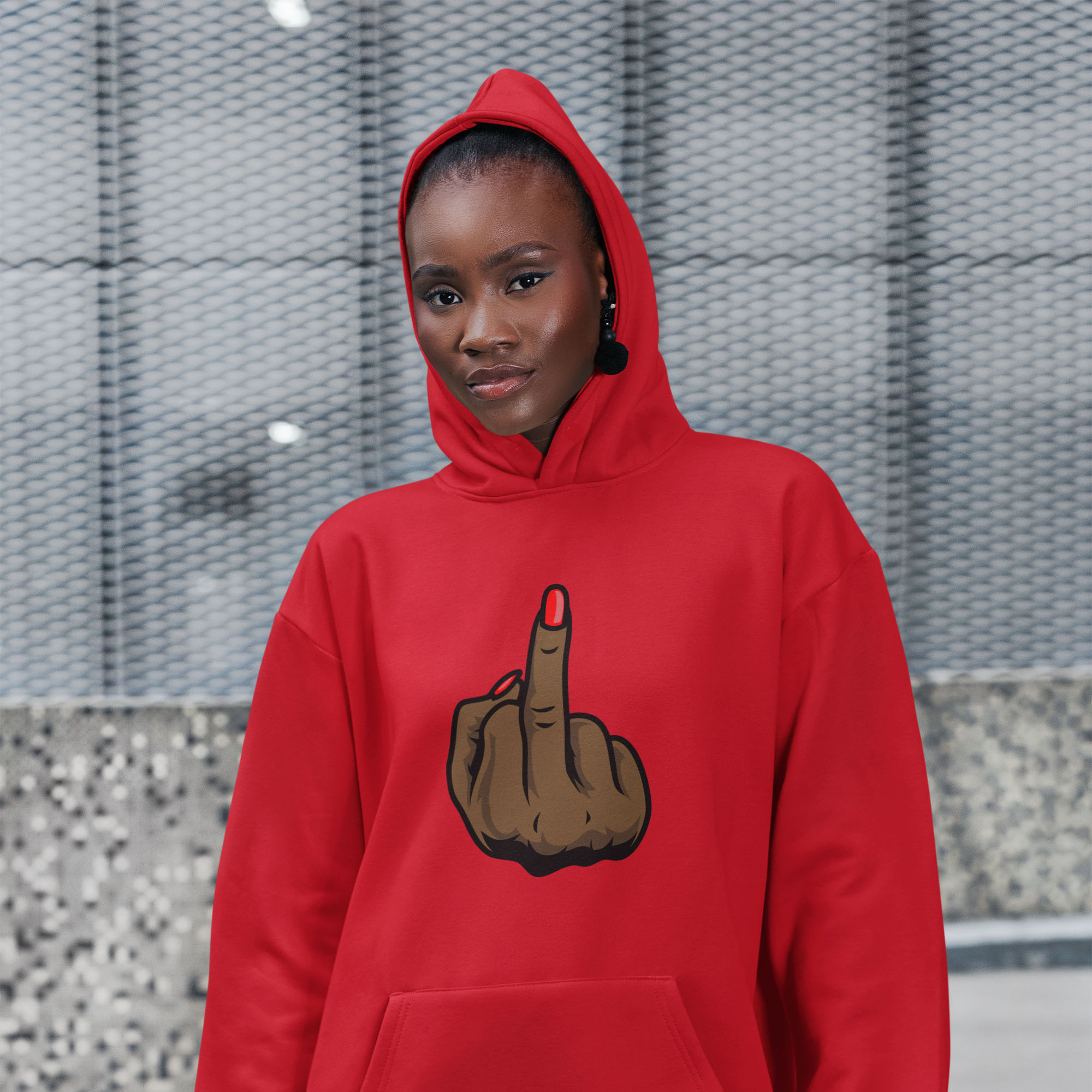 Melanin Middle Finger Hoodie
