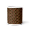 Melanin middle finger pattern mug with full wrap design