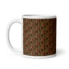 Melanin middle finger pattern mug with full wrap design