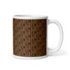 Melanin middle finger pattern mug with full wrap design