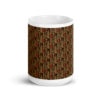 Melanin middle finger pattern mug with full wrap design