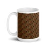 Melanin middle finger pattern mug with full wrap design