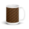 Melanin middle finger pattern mug with full wrap design