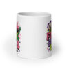 White mug with a retro frog and the phrase “On My Way to Fuck Shit Up.”