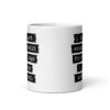 White ceramic mug with the text 'I don't get enough credit for the things I manage not to say' printed on both sides.